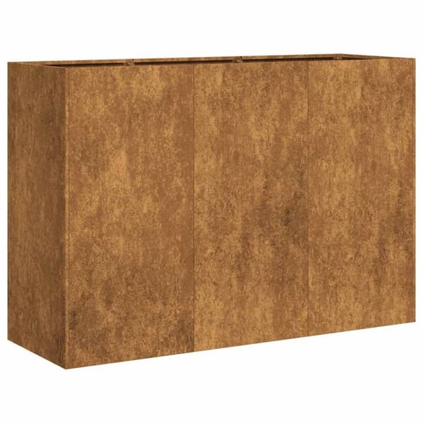 vidaXL Kukkalaatikko ruoste 120x40x80 cm säänkestävä teräs