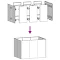 Miniatyrbillede 7 af 10: vidaXL plantekasse 120x80x80 cm galvaniseret stål