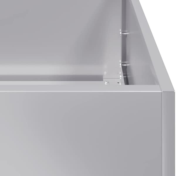 vidaXL plantekasse 120x80x80 cm galvaniseret stål