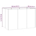 Miniatyrbillede 10 af 10: vidaXL plantekasse 120x80x80 cm galvaniseret stål