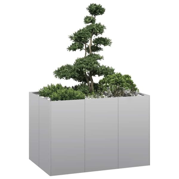 vidaXL plantekasse 120x80x80 cm galvaniseret stål