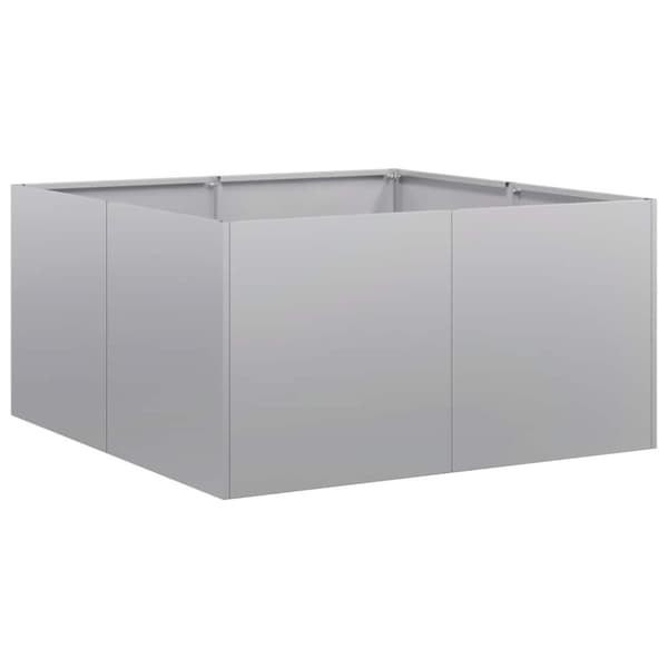 vidaXL Plantekasse 80x80x40 cm galvanisert stål