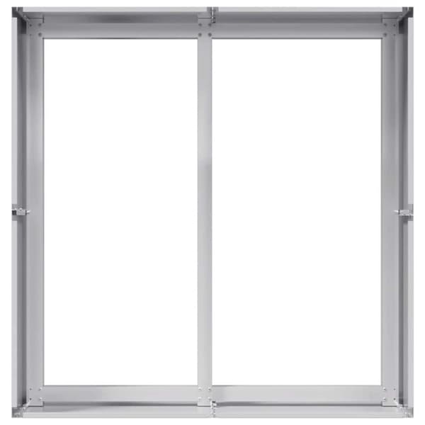 vidaXL Plantekasse 80x80x40 cm galvanisert stål