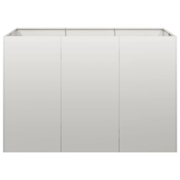 vidaXL Plantekasse 120x80x80 cm rustfritt stål
