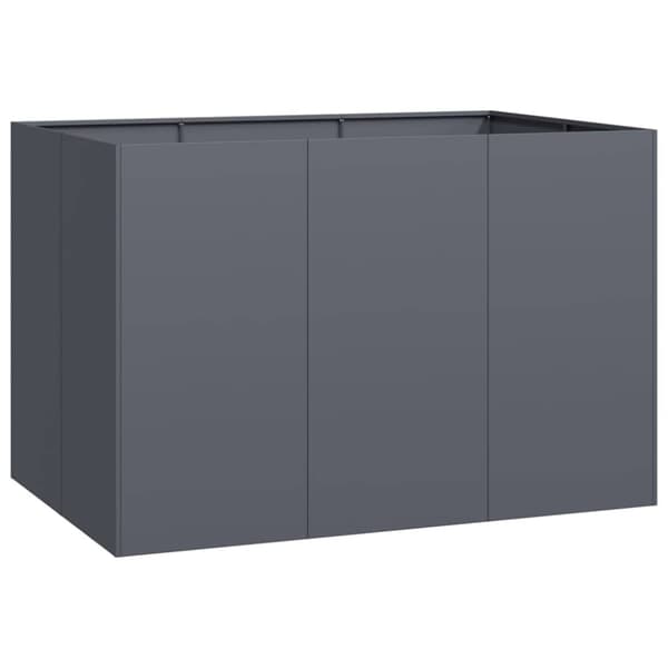 vidaXL Plantekasse antrasitt 120x80x80 cm stål