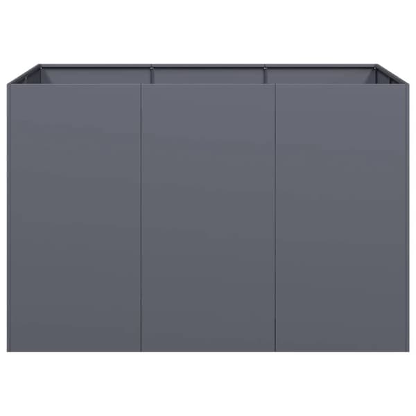 vidaXL Plantekasse antrasitt 120x80x80 cm stål