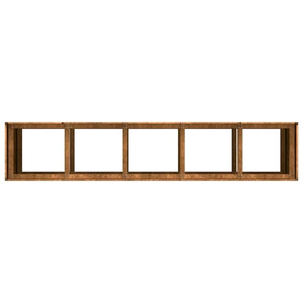 vidaXL plantekasse rustfarvet 200x40x80 cm forvitringsstål