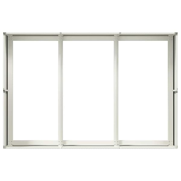 vidaXL Planteringskärl vit 120x80x40 cm stål