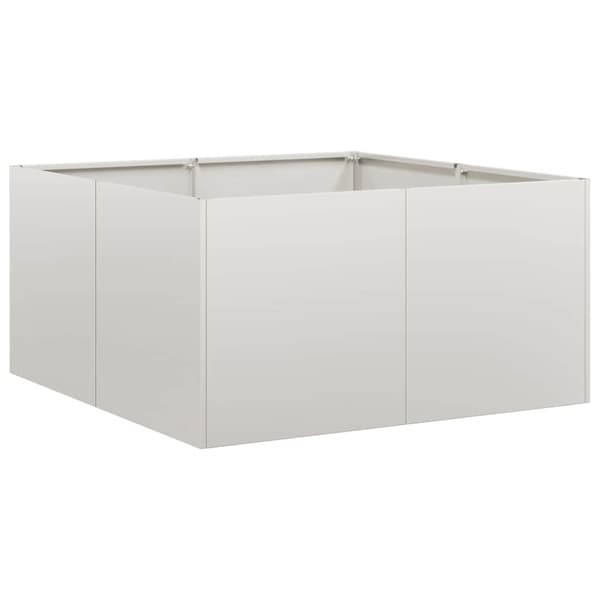 vidaXL Plantekasse 80x80x40 cm Rustfritt stål