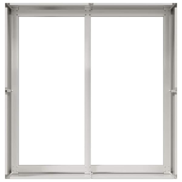 vidaXL Plantekasse 80x80x40 cm Rustfritt stål