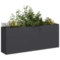 Miniatyrbilde 2 av 10: vidaXL Plantekasse svart 200x40x80 cm kaldvalset stål