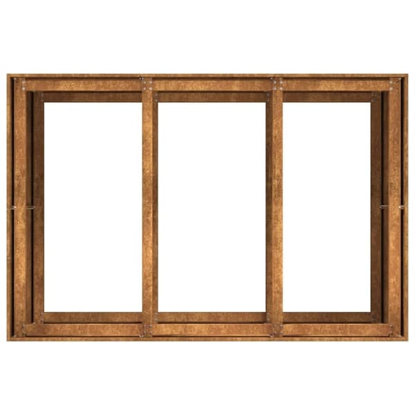 vidaXL Planteringskärl rostig 120x80x80 cm väderbeständigt stål