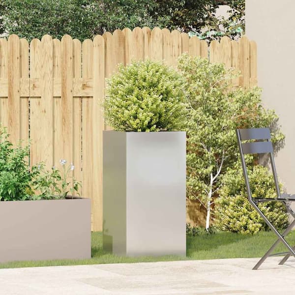 vidaXL plantekasse 40x40x80 cm rustfrit stål