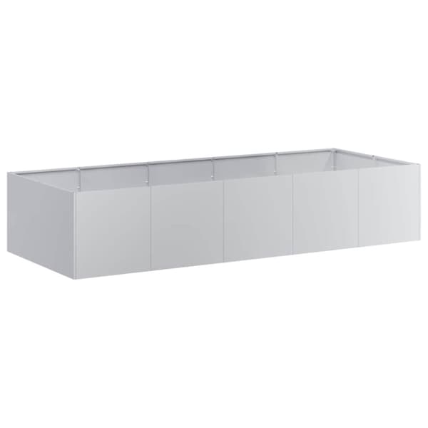 vidaXL Kukkalaatikko 200x80x40 cm galvanoitu teräs