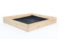 Miniatyrbillede 5 af 7: Begynders Forhøjet Bed 80x80x20cm - Nem opsætning, Højkvalitets fyr, Inkluderer ukrudtsbarriere