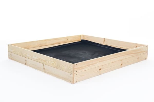 80x80x20 cm Multifunktionel Træ Dyrkeboks med Bunddug til Balkon & Små Haver