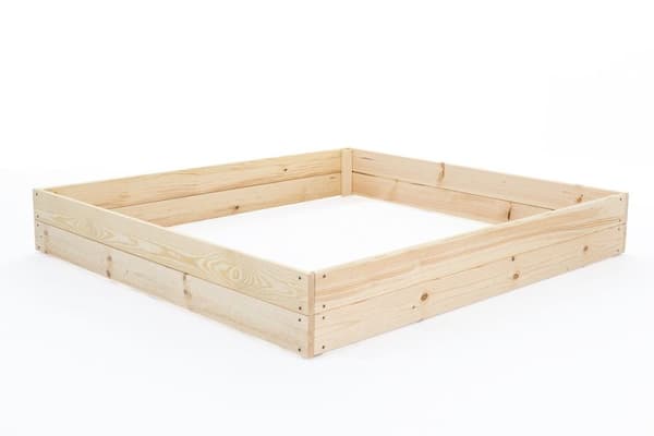 80x80x20 cm Multifunktionel Træ Dyrkeboks med Bunddug til Balkon & Små Haver