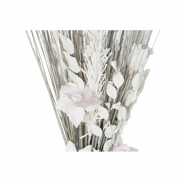 Kimppu DKD Home Decor 8424001847440 Gėlės Harmaa Valkoinen Kuivakukka (40 x 40 x 150 cm) (2 osaa)