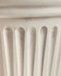 Miniatyrbilde 7 av 7: Blomsterpotte Lys Beige Polyresin ⌀ 43 cm Rund Glasurfinish Innendørs og Utendørs Bruk