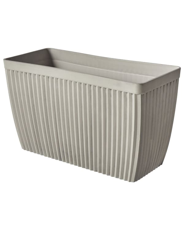Blomsterpotte Beige Steinblanding Polyresin 73 x 32 cm Rektangulær Matt Matt Innendørs og Utendørs Bruk
