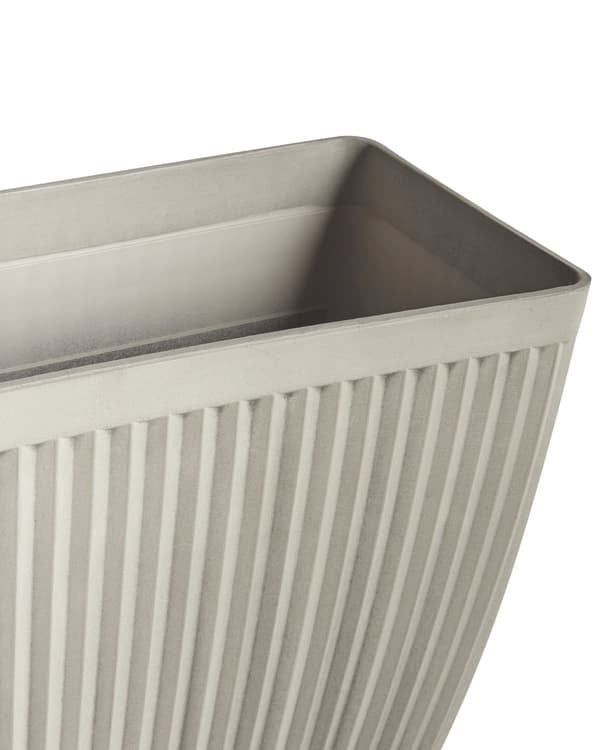 Blomsterpotte Beige Steinblanding Polyresin 73 x 32 cm Rektangulær Matt Matt Innendørs og Utendørs Bruk