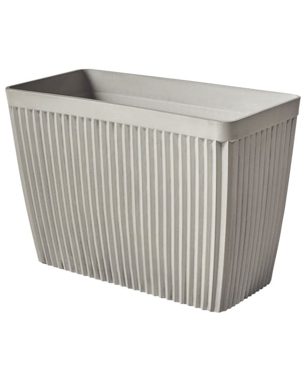 Blomsterpotte Beige Steinblanding Polyresin 58x28 cm Rektangulær Matt Matt Innendørs og Utendørs Bruk
