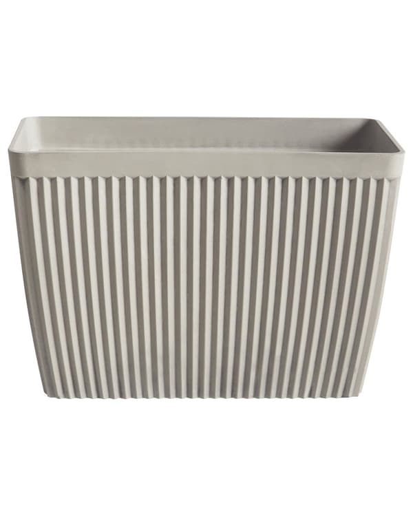 Blomsterpotte Beige Steinblanding Polyresin 58x28 cm Rektangulær Matt Matt Innendørs og Utendørs Bruk