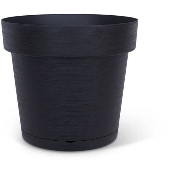 Vattensparande kruka - GARDEN ID Glamour - Anthracite 40 cm - Grov yta - Innan/utomhus - Rening design.