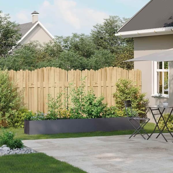 vidaXL plantekasse antracitgrå 280x40x40 cm koldvalset stål