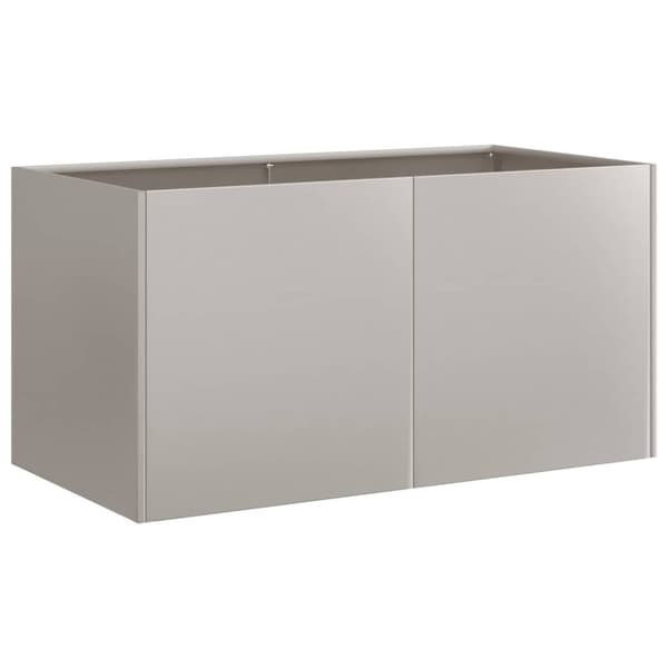 vidaXL plantekasse rustfarvet 80x40x40 cm forvitringsstål