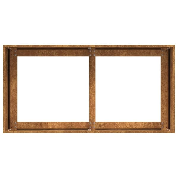 vidaXL plantekasse rustfarvet 80x40x40 cm forvitringsstål