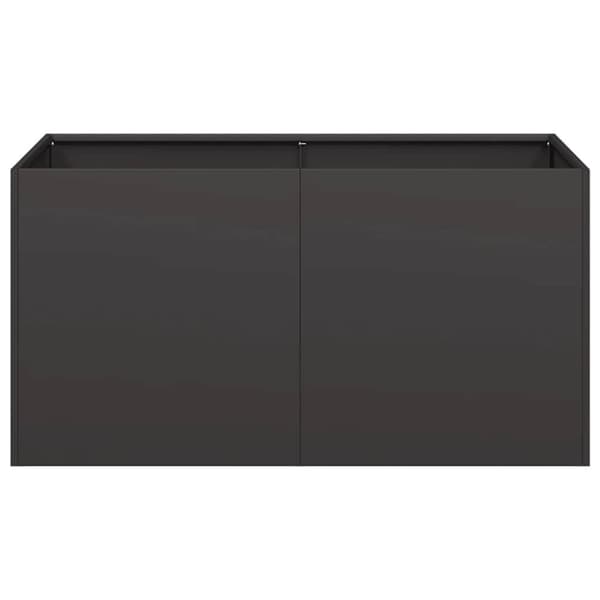vidaXL plantekasse 80x40x40 cm koldvalset stål sort