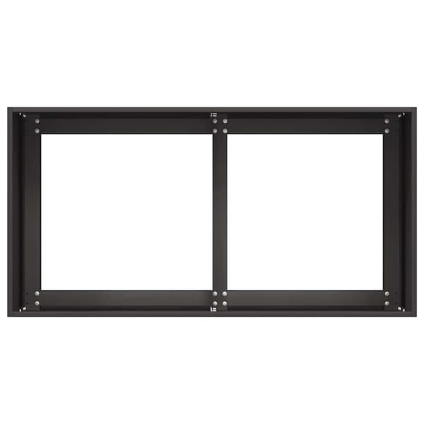vidaXL plantekasse 80x40x40 cm koldvalset stål sort