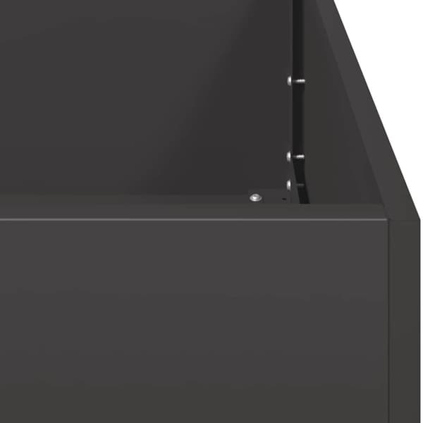 vidaXL plantekasse 80x40x40 cm koldvalset stål sort