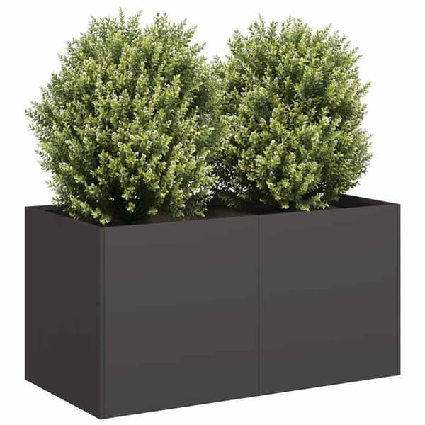 vidaXL plantekasse 80x40x40 cm koldvalset stål sort