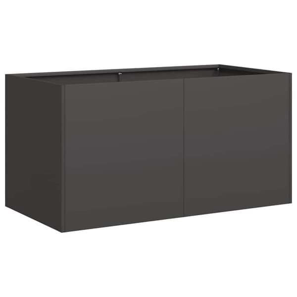 vidaXL plantekasse 80x40x40 cm koldvalset stål sort