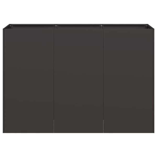 vidaXL plantekasse 120x40x80 cm koldvalset stål sort