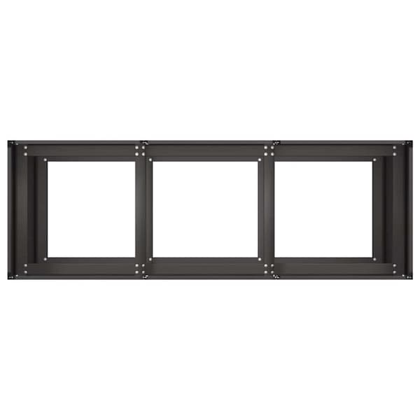 vidaXL plantekasse 120x40x80 cm koldvalset stål sort