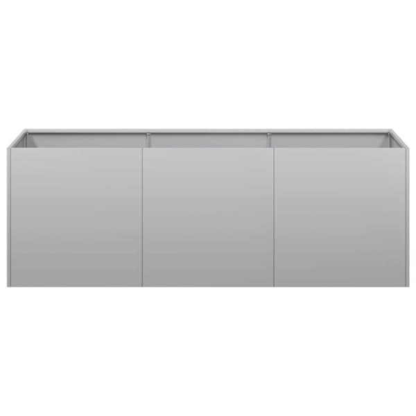 vidaXL plantekasse 120x40x40 cm galvaniseret stål