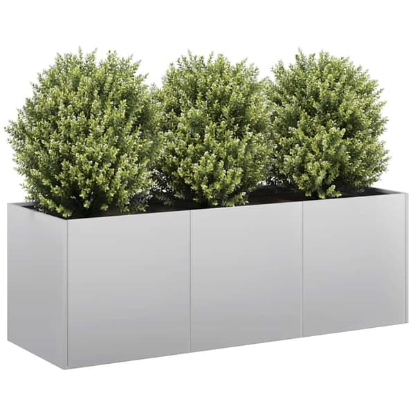 vidaXL plantekasse 120x40x40 cm galvaniseret stål