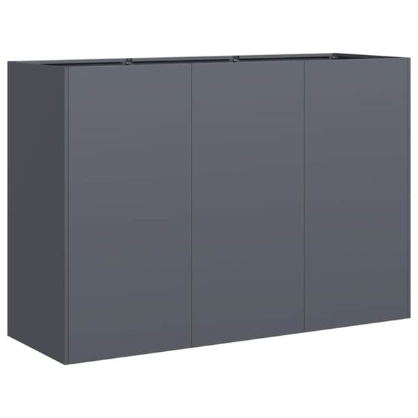vidaXL Plantekasse antrasitt 120x40x80 cm kaldvalset stål