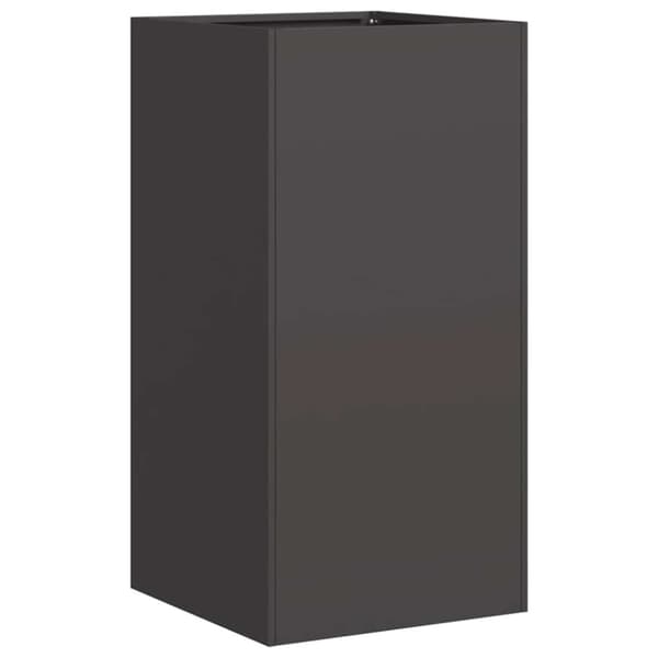 vidaXL Plantekasse svart 40x40x80 cm kaldvalset stål