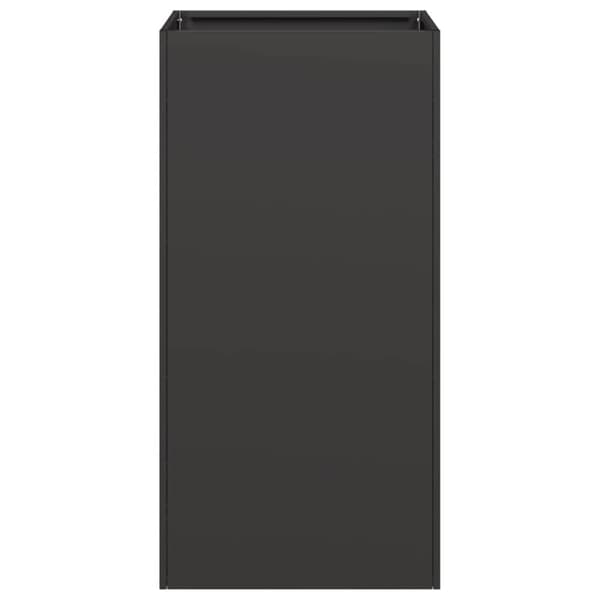 vidaXL Plantekasse svart 40x40x80 cm kaldvalset stål