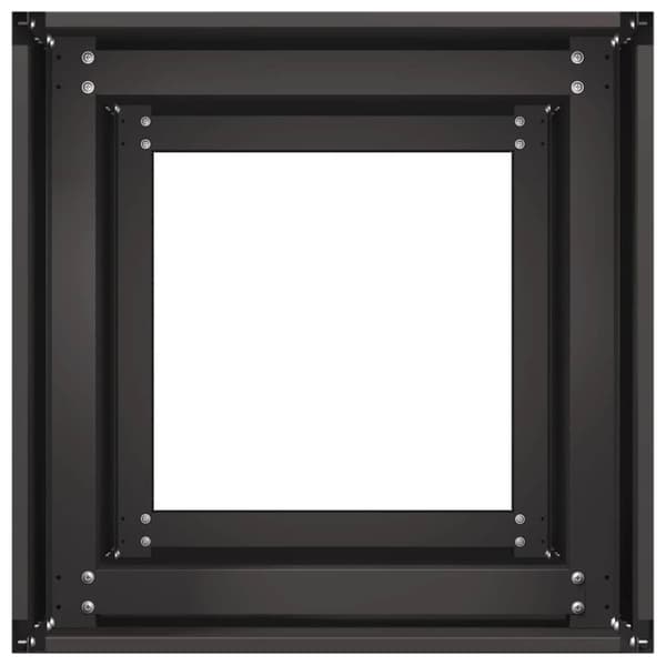 vidaXL Plantekasse svart 40x40x80 cm kaldvalset stål