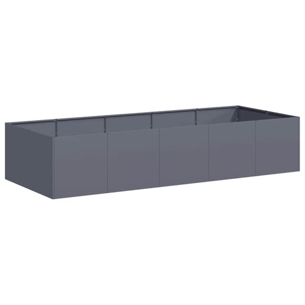 vidaXL plantekasse 200x80x40 cm stål antracitgrå