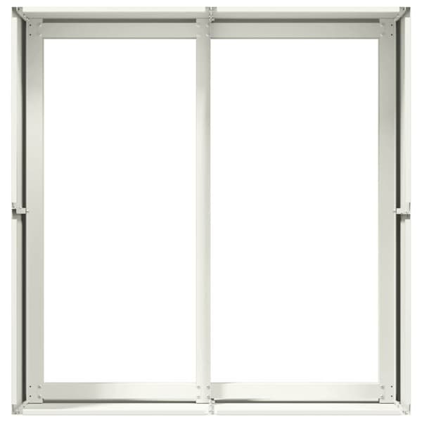 vidaXL plantekasse 80x80x40 cm koldvalset stål hvid