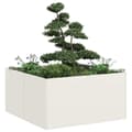 Miniatyrbillede 2 af 10: vidaXL plantekasse 80x80x40 cm koldvalset stål hvid