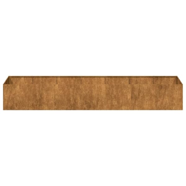 vidaXL Plantekasse rust 280x80x40 cm forvitringsstål