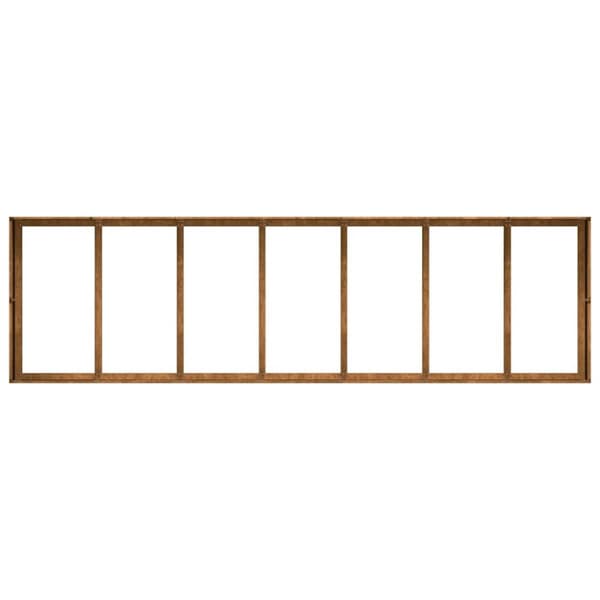 vidaXL Plantekasse rust 280x80x40 cm forvitringsstål