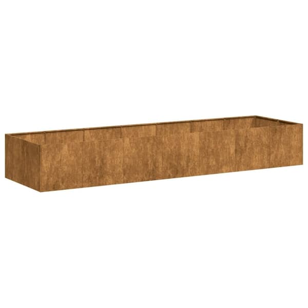 vidaXL Plantekasse rust 280x80x40 cm forvitringsstål